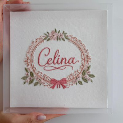 Kit lembran�as com caixa e quadro