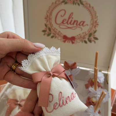 Kit lembran�as com caixa e quadro