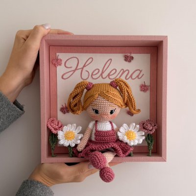 Kit lembran�as rose com porta maternidade