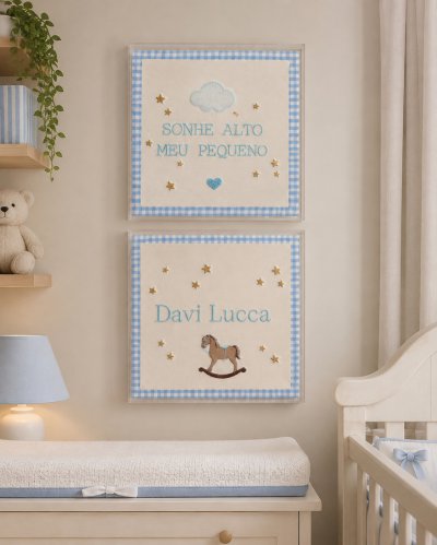 conjunto 2 quadros acrilico