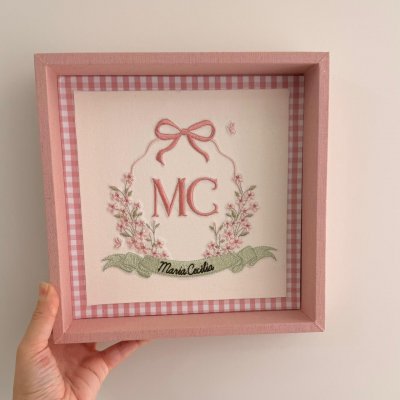 Porta maternidade MDF rose