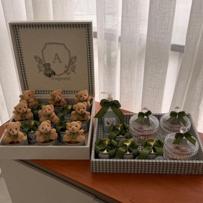Kit lembran�as urso verde