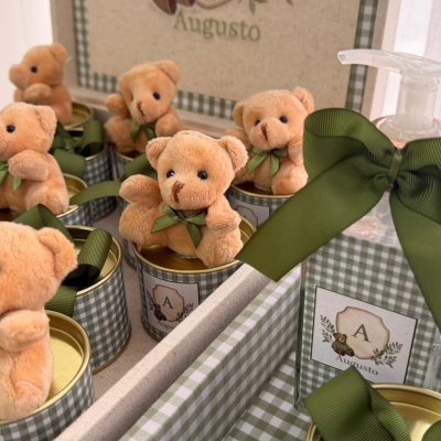 Kit lembran�as urso verde