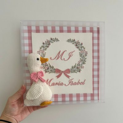 Kit lembran�as patinho rose