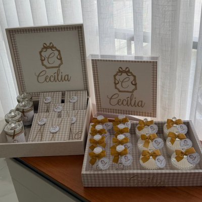 Kit lembran�as dourado