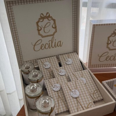 Kit lembran�as dourado