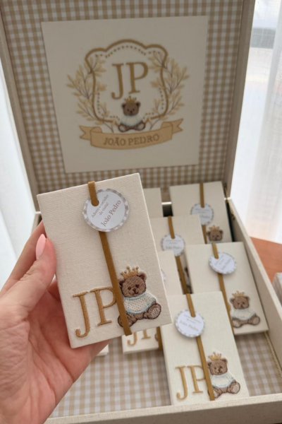 Kit lembran�as urso bege