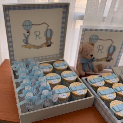 Kit lembran�as urso azul