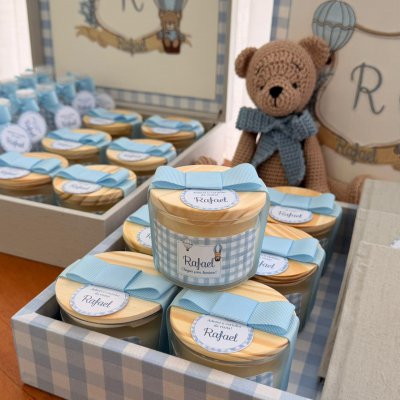 Kit lembran�as urso azul