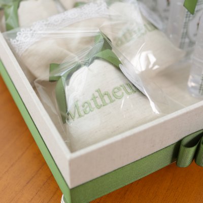 Kit lembran�as com caixa 26x26