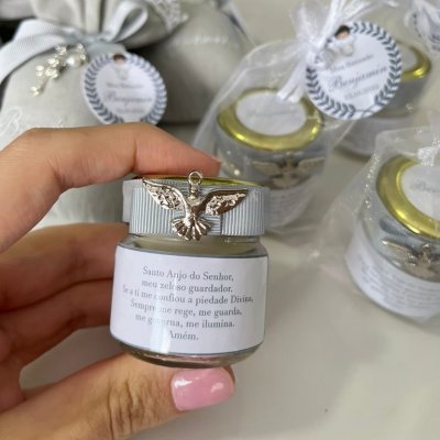 Vela perfumada lembrancinha batismo